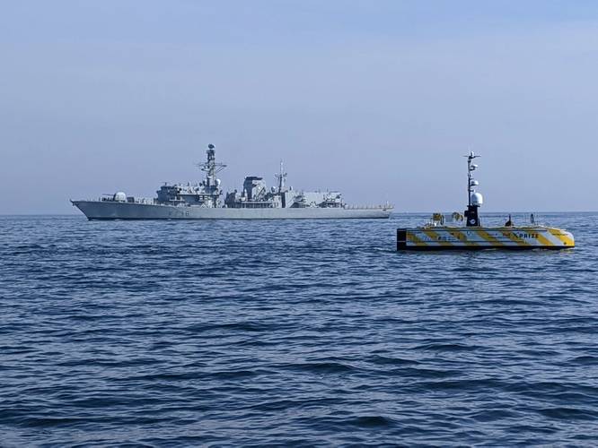 Sonardyne’s SPRINT-Nav was used on a SEA-KIT X class for DASA demonstration project. Photo from Sonardyne.  