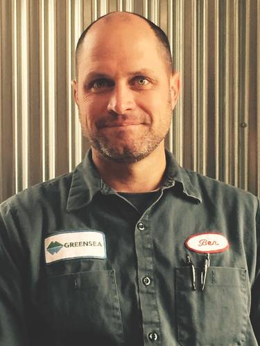 “When I started the company, literally the first day when I left the attorney’s office after signing the incorporation paperwork, I got home and I put on this workshirt.” - Ben Kinnaman (Photo: Greensea)