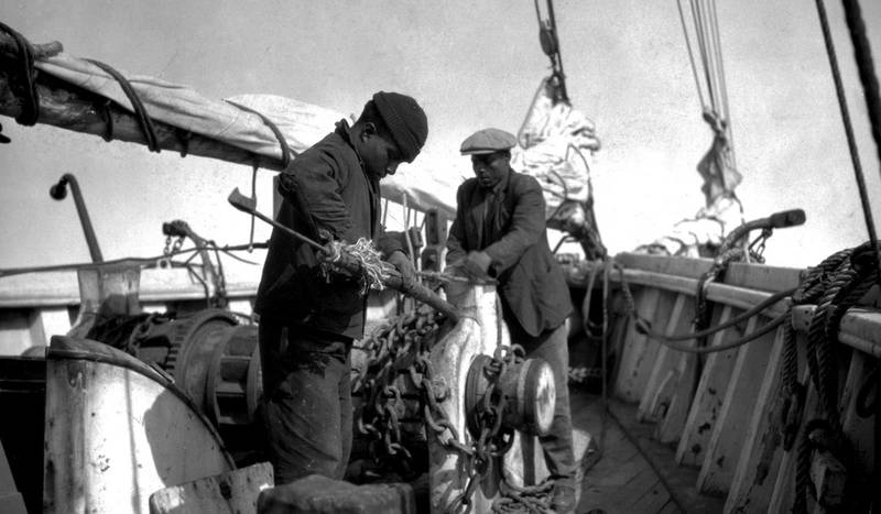 A Boat Steerer and Foremast Hand. Image courtesy of the New Bedford Whaling Museum Library and Archives.