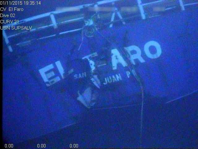 Stern of the El Faro (Photo:NTSB)