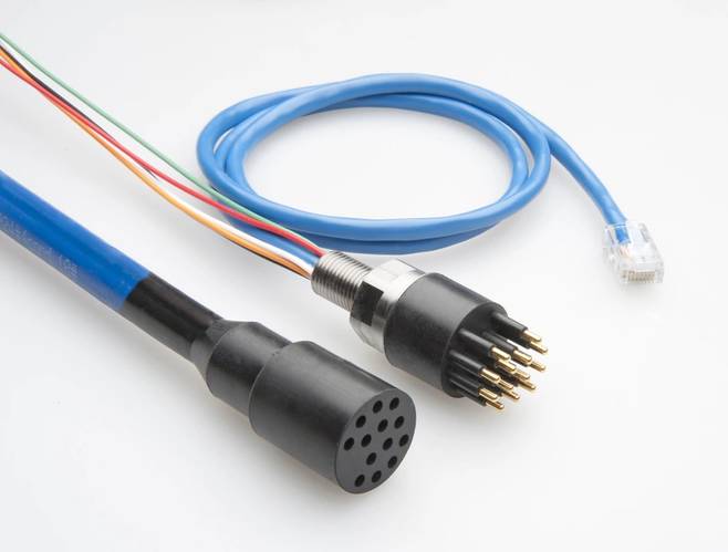 SubConn 13 pin Power and Ethernet connector (Image courtesy of MacArtney)