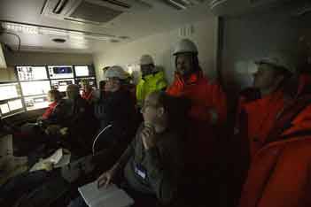 Tense expectations at speed trials in the North Sea