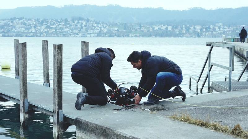 The Tethys ROV can be used from land or from boats without any further deployment equipment. Image courtesy Nortek
