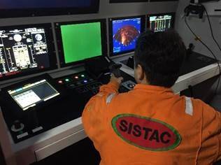 Tritech’s Gemini on screen as a SISTAC engineer monitors (Image courtesy of SISTAC)