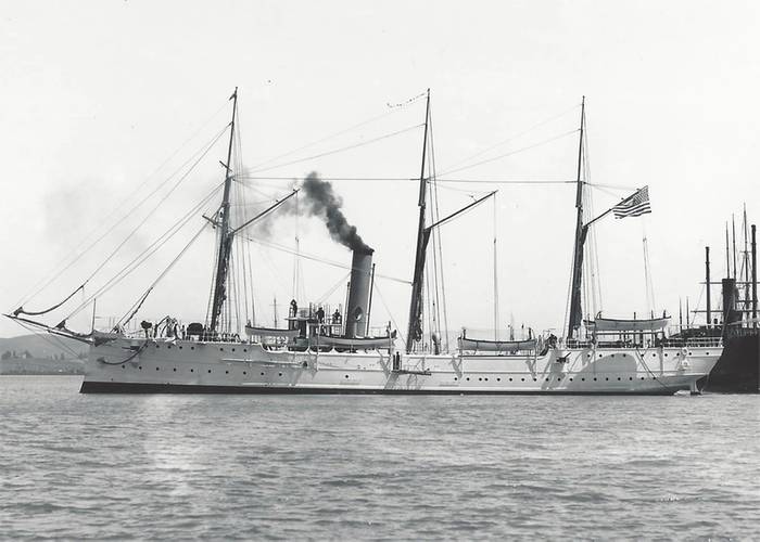 USRC Cutter McCulloch was constructed by William Cramp and Sons Ship and Engine Building Company in Philadelphia. Launched in 1896, it was the largest cutter built to date at a cost of over $200,000. McCulloch maintained the distinction as the largest revenue cutter, and later USCG cutter, during its 20-year career. (Credit: Mare Island Museum)