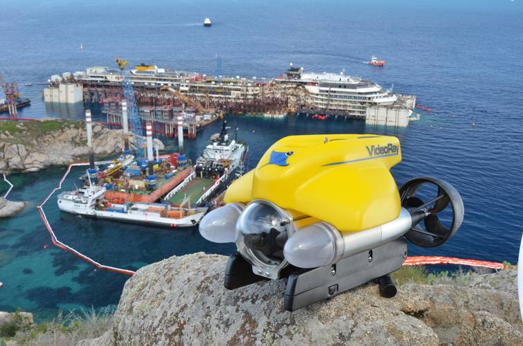 VideoRay performed in one of the most historic salvage  operations ever; the set-up for the removal of Costa Concordia.