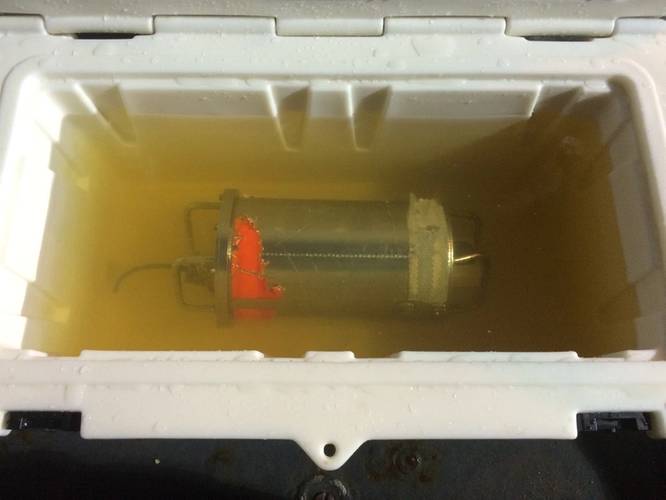 El Faro voyage data recorder in fresh water on the USNS Apache (Photo: NTSB)
