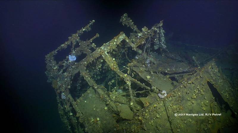 Wheelhouse of the USS Ward (Photo courtesy of Paul G. Allen)