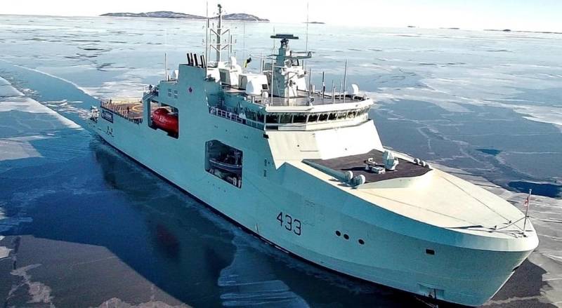 HMCS William Hall (AOPV 433) is the fourth of six Arctic and Offshore Patrol Ships (AOPS) being procured for the Royal Canadian Navy. AOPS are designed and built as Polar Class Notation PC5 ships, enabling unescorted patrols to areas of the Arctic that were previously inaccessible. All six have been delivered from Seaspan Shipyards in North Vancouver, B.C., with two more building for the Canadian Coast Guard.
(Canadian Armed Forces photo)