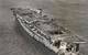 Aerial view of ex-USS Independence at anchor in San Francisco Bay, California, January 1951. There is visible damage from the atomic bomb tests at Bikini Atoll. (Credit: San Francisco Maritime National Historical Park, P82-019a.3090pl_SAFR 19106)