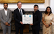The attached image shows (l-r) Ankit Kumar, Plant Director, SDEL; David Lloyd, Vice President, Naval and Government Business, Lloyd’s Register; Mridul Babbar, Director, SDEL; and Sanyukta Singh, Chief Human Resources Officer, SDEL. Credit: LR