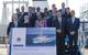 Attendees at the handover ceremony of the Baía Farta at Damen Shipyards Galati (Photo: Damen)