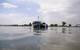 An autonomous boat made by researchers at The
University of Texas at El Paso floats at Ascarate Lake, located in El Paso, Texas. Credit: The University of
Texas at El Paso.