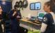 A key component of the expedition team’s daily work was education and outreach, shown here as team members broadcast live from the mission control van. Live broadcasts included direct connections to classrooms and through Facebook Live. You can view archived broadcasts through the Office of National Marine Sanctuaries’ Facebook page. (Photo: Ocean Exploration Trust)