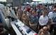 A crowd gathers to hear speeches and presentations during the Advanced Naval Technology Exercise (ANTX) 2019 held on Aug. 29 at the Naval Undersea Warfare Center Division Newport's Narragansett Bay Test Facility. ANTX 2019 demonstrates the future of Navy technologies in a low-risk environment before they become integrated in the fleet. This year's theme was Prepare For Battle: Undersea Superiority. (by Rich Allen, McLaughlin Research Corp.)

