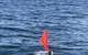 Figure 1.  Ocean Lander DOV BEEBE surfaces off the coast of La Jolla, California.  (Photo by Ashley Nicoll, Scripps Institution of Oceanography/UCSD)