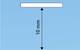 Figure 4 The position of a single UVC LED 10 mm from a surface to be protected from biofouling.