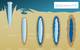 Dry ice formed by cooling exhaust gasses to -120°C is formed into Carbon Descent Vehicles that sink to depths of about 500 meters, where they penetrate the seabed, storing CO2 safely as liquid CO2 and CO2 hydrate. Image: MDC

