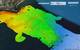 Fig.1. General view of mapped bathymetry in the Baia Marine Protected Area. Image courtesy Norbit