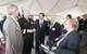 From left: RI Governor Lincoln Chafee; Rear Adm. Michael Jabaley, commander, NUWC; Mark Rodrigues, head NUWC's Platform and Payload Integration Department; RI Senator Jack Reed, and RI Congressman James Langevin.
