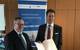Dr. Hanns-Christoph Eiden, President of The German Federal Office for Agriculture and Food, with Frank de Lange, Sales Director North, West and Southern Europe, Damen Shipyards Gorinchem (Photo: Damen)