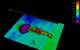 Image of multibeam sonar while diving on the USS Ward (Photo courtesy of Paul G. Allen)