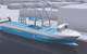 Kongsberg’s Yara Birkeland unmanned container ship concept. (Image: Kongsberg)