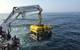 An ROV is launched from the Nautilus deck (Photo: ONC)