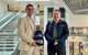 L-R: Leon Hendriksen, Sales & Business Development Manager at Stema Offshore and Alan MacDonald, Head of Sales, UK, Europe and Africa, at Sonardyne. © Sonardyne