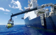 The AUV is lowered into the Philippine Sea in search of the USS Indianapolis. (Photo courtesy of Paul G. Allen)