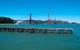 Modern view of the Golden Gate Channel and approximate location of the SS City of Chester (Credit: Robert V. Schwemmer, NOAA National Marine Sanctuaries)