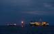 The view of the natural gas production facility, Prod Bayu-Undan, seen by HMAS Warramunga, as the ship and crew of HMAS Warramunga conducts a maritime security patrol in the Timor Sea as part of Ex Blue Raptor 2013. Photo: LSIS Brenton Friend