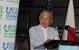 Nippon Foundation Chairman Yohei Sasakawa speaking at the signing of an MOU with Deepstar. Photo: Greg Trauthwein
