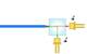 A set of paired BiDi modules transmitting data over a single fiber at two different wavelengths.