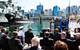President of the Submarine Institute Australia, Peter Horobin addresses guests and media. (Photo: Jesse Rhynard)