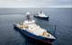 The R/V Roger Revelle pictured at sea for a 10-day commissioning and calibration cruise following its midlife refit. Photo Copyright: Scripps Institution of Oceanography