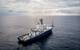 The R/V Roger Revelle pictured at sea for a 10-day commissioning and calibration cruise following its midlife refit. Photo Copyright: Scripps Institution of Oceanography