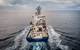 The R/V Roger Revelle pictured at sea for a 10-day commissioning and calibration cruise following its midlife refit. Photo Copyright: Scripps Institution of Oceanography