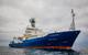 The R/V Roger Revelle pictured at sea for a 10-day commissioning and calibration cruise following its midlife refit. Photo Copyright: Scripps Institution of Oceanography