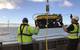 Rovco launches an ROV on a windfarm survey. Photo from Rovco.