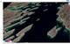 Screen2a: 3D visualization of an SDB-Online bathymetry grid overlaid by an RGB satellite image and transect profile a coastal area in Canada by the SDB-Online Web Viewer - © EOMAP