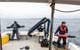 Seaber Yuco and ecoSUB Robotics being deployed from Sonardyne’s Echo Explorer survey vessel in Smart Sound Plymouth. Photo from Sonardyne.