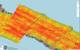 Fig. 5 DCT standard deviation display. Max Quality Rule operating on two overlapping lines and keeping better quality data for displaying. Image: Norbit