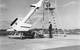 Avro technicians prepare an Avro Arrow test model attached to a Nike booster rocket to fire out over Lake Ontario at Point Petre in the 1950s (Photo: Kraken)