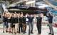 The Omer 9 team with their submarine on dry land
